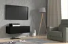 Závěsná TV skříňka BINGO 100 cm ČERNÝ MATNÝ TV stolek s Náhled obrázku produktu 4