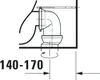 Duravit No.1 WC au sol, rimless, pour combinaison, Anteprima dell’immagine prodotto 10