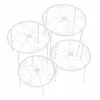 Blumenhocker 4er Set rund Garten Blumenständer Metall Produktbild-Vorschau 7