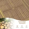 A close-up view of a wooden table surface with a pile of logs and trees in the background, overlaid with marketing text and icons. Anteprima dell’immagine prodotto