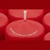 HOFER Sloupové svíčky červené 4×7 cm – 11 hodin hoření – Náhled obrázku produktu 3