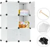 XMTECH DIY Regalsystem Kleiderschrank mit Tür Steckregal Produktbild-Vorschau 1