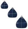 Pouf poire déhoussable velours côtelé BANANAIR 105x85 cm Voir les images du produit 3