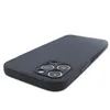 A dark blue iPhone case with a textured surface is shown from a side angle on a white background. Produktbild-Vorschau