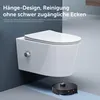 doporro Hänge-WC mit Bidet Funktion Weiß Wand-WC Toilette Produktbild-Vorschau 4