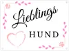 Lieblings Hund Metallschild in 15x20 cm für die Hundehütte Produktbild-Vorschau 1