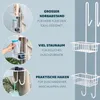 bremermann scaffale doccia sospeso 2 cestini 70 cm (bianco) Anteprima dell’immagine prodotto 5