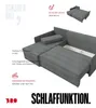 BroMARKT Ecksofa mit Schlaffunktion Atlantic Blau Cord Produktbild-Vorschau 6