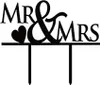 Oblique Unique Hochzeitstorten Topper Mr & Mrs Kuchendeckel Produktbild-Vorschau 2