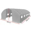 4iQ Gewächshaus Folientunnel 3x6m Grau 19 mm Produktbild-Vorschau 2