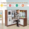 COSTWAY cucina ad angolo in legno, set da cucina per Anteprima dell’immagine prodotto 6