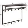 Garderobe „Yucon“ Hoch mit Hutablage – Massive Akazie Produktbild-Vorschau 5