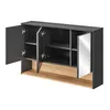 Badezimmer Spiegelschrank 120 cm BOLOGNA-56 in anthrazit Produktbild-Vorschau 2