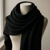 Oversize Damen Winter Schal – 100% Viskose, Schwarz, 200cm Produktbild-Vorschau 7