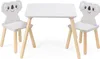 Navaris Kindersitzgruppe 3tlg. aus Holz - 1 Kindertisch 2 Produktbild-Vorschau 6