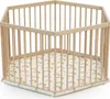 WEBABY - Parc bébé en bois hexagonal ALVEO  - 125 x 106 x Voir les images du produit 3