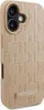 A close-up, angled view of a beige iPhone case with a Karl Lagerfeld logo. Podgląd zdjęcia produktu