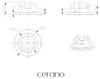 CERANO - Copri-troppopieno per lavabo - rotondo - acciaio Anteprima dell’immagine prodotto 3