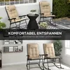 Outsunny 2er Set Auflage für Sonnenliege Wasserabweisend Produktbild-Vorschau 4