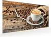 Wanduhr aus Glas mit Motiv Kaffee Geniessen- 60 x 30 cm - Produktbild-Vorschau 2