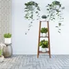 FATIVO Scaffale per fiori in bambù, scala per fiori a 2 Anteprima dell’immagine prodotto 4