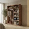 BEAUTYSOFA | Schwebetürenschrank HELA 120 cm Eiche Artisan Produktbild-Vorschau 4