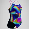 Speedo Club Training Bedruckter Fixed-Crossback-Badeanzug Produktbild-Vorschau 3