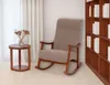 Fotel bujany HWC-K10, leżanka, drewno   tkanina/tkanina Podgląd zdjęcia produktu 11