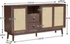 Merax Sideboard Skandi mit 3 Schiebetüren und 2 Schubladen Produktbild-Vorschau 7