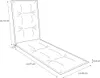 A diagram of a chaise lounge cushion with dimensions indicated. Produktbild-Vorschau