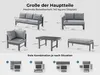 MeXo Gartenlounge Set Aluminium 5-teilig, L-Form Sofa mit Produktbild-Vorschau 4