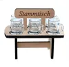 Schnapsbrett 20 cm mit Gravur Stammtisch mit 6 Gläser Produktbild-Vorschau 4