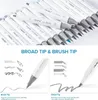 OHUHU dwustronny marker alkoholowy Brush & Chisel, 120 Podgląd zdjęcia produktu 2