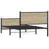 vidaXL Metallbett ohne Matratze Sonoma-Eiche 100x200 cm Produktbild-Vorschau 6