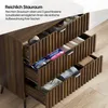Kommode 80 x 39 x 78 cm aus Holz mit 3 Schubladen – Produktbild-Vorschau 11