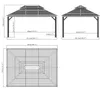 Sojag Mykonos 1216 Pavillon mit festem Dach mit Moskitonetz Produktbild-Vorschau 7