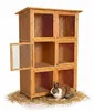 Mucola Hasenkäfig 6 Boxen Kaninchenstall Holz Freigehege Produktbild-Vorschau 1