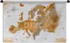 MuchoWow® Wandteppich Wandbehang Weltkarte - Europa - Farbe Produktbild-Vorschau 1