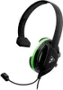 A black and green Turtle Beach Recon Chat headset with a microphone. Produktbild-Vorschau
