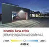 LED reflektor SIMPO s pohybovým čidlem, 10 W, černý, neutrální bílá Náhled obrázku produktu