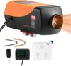 A diesel air heater and its accessories are displayed against a white background. Produktbild-Vorschau