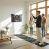 Elektronische Dartscheibe E Dartboard mit Türen Holzoptik Produktbild-Vorschau 2