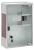 Relaxdays Medizinschrank EMERGENCY, Edelstahl & Holz-Optik, Produktbild-Vorschau 7