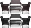 Jayseuw Set da salotto 4 pezzi Mobili da balcone Set da Anteprima dell’immagine prodotto 8