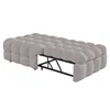 A light gray upholstered daybed with a metal frame is shown against a white background. Podgląd zdjęcia produktu
