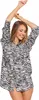 Damen-Nachthemd Bequemer Langarm-Pyjama Locker Zebra MORAJ Produktbild-Vorschau 4