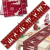 Bordowo-czerwony świąteczny obrus na stół Podgląd zdjęcia produktu 3
