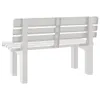 vidaXL Gartenbank Weiß 110x52x71 cm Polypropylen Produktbild-Vorschau 6