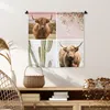 MuchoWow® Wandteppich Wandbehang Schottisches Hochlandrind Produktbild-Vorschau 6