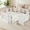Enclos pour chien COSTWAY, avec porte à fermeture Voir les images du produit 2